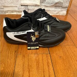 U.S. Polo Assn. Men's Black and White Sneakers